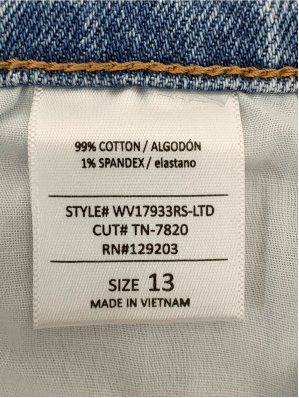 Windsor Super High Rise Dad Jeans Sz 13 (15.75”W) Light Wash Distressed EUC - Picture 5 of 7